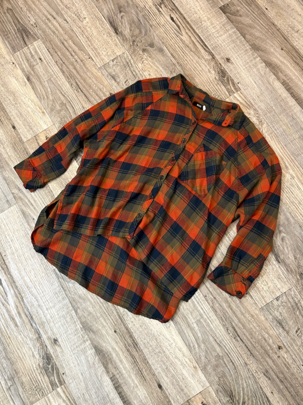 Plaid flannel shirt